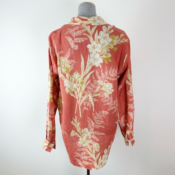 Liz Claiborne VTG Linen Button Down Shirt - Picture 4 of 9
